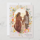 Mittsommer | Romantisches Herbst-Florals-Foto Save The Date (Vorderseite)