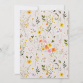 Mittsommer | Romantisches Herbst-Florals-Foto Save The Date (Rückseite)