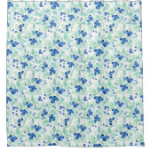 Mittsommer Rustic Blueberry Berry Summer Pattern 1 Duschvorhang (Vorderseite)