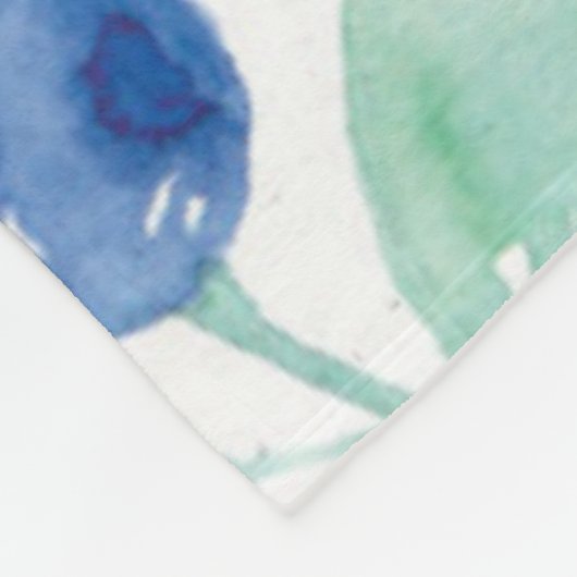 Mittsommer Rustic Blueberry Berry Summer Pattern Fleecedecke (Ecke)