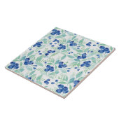 Mittsommer Rustic Blueberry Berry Summer Pattern Fliese (Seite)