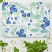 Mittsommer Rustic Blueberry Berry Summer Pattern Handtuch (Gefaltet)