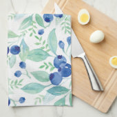 Mittsommer Rustic Blueberry Berry Summer Pattern Handtuch (Viertel Falte)