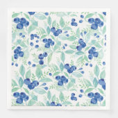 Mittsommer Rustic Blueberry Berry Summer Pattern Serviette (Vorderseite)