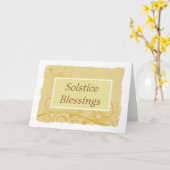 Mittsommer Solstice Segen mit Blume Karte (Gelbe Blume)