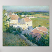 Mittsommer Twilight W. L. Metcalf Fine Art Poster (Vorne)