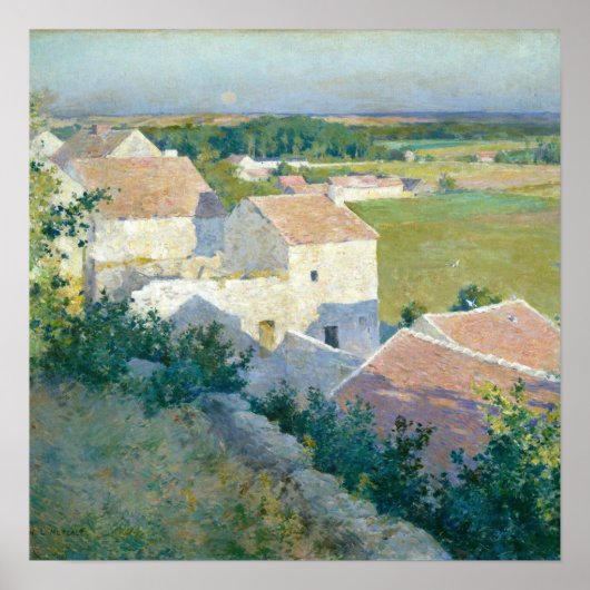 Mittsommer Twilight Willard Metcalf Kunst, Dichtun Poster (Vorne)