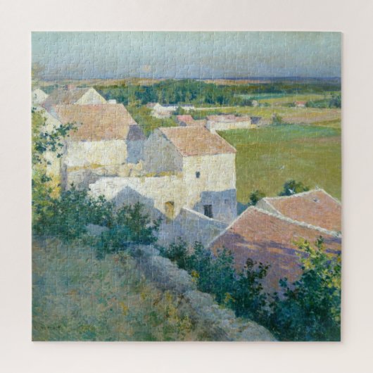 Mittsommer Twilight Willard Metcalf Kunst, Dichtun Puzzle (Vertikal)