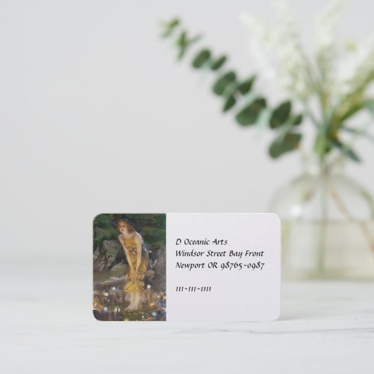 Mittsommerabend Fairy Dance Visitenkarte (Stehend Vorderseite)