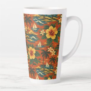 Mittsommerliche hawaiianische Hemden im Mid-Centur Milchtasse
