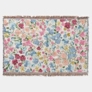 Mittsommerliche Wiese, blühende Pflanze. Decke