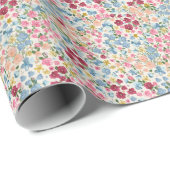 Mittsommerliche Wiese, blühende Pflanze. Geschenkpapier (Rolleneckpunkt)