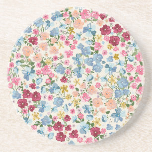 Mittsommerliche Wiese, blühende Pflanze. Getränkeuntersetzer