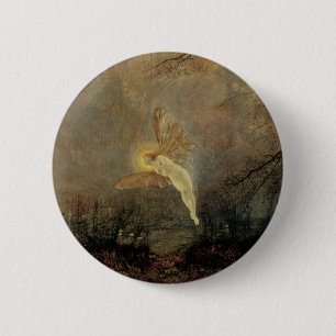 Mittsommernacht von Grimshaw, Vintage Viktorianisc Button