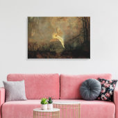 Mittsommernacht von Grimshaw, Vintage Viktorianisc Leinwanddruck (Insitu (Wohnzimmer))