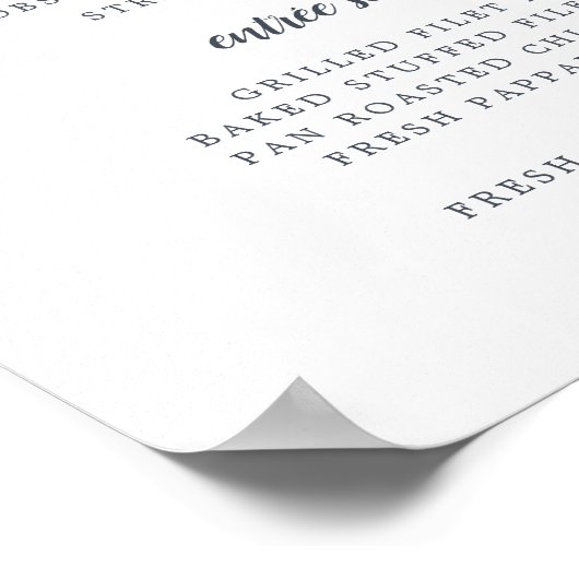 Mittsommernmenü Poster (Ecke)