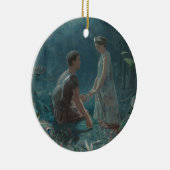 Mittsommernnacht Hermia und Lysander Keramikornament (Rechts)