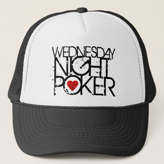 Mittwoch Abend Poker Truckerkappe (Vorderseite)