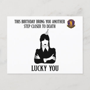 Mittwoch - Funny Birthday - Lucky You Postkarte