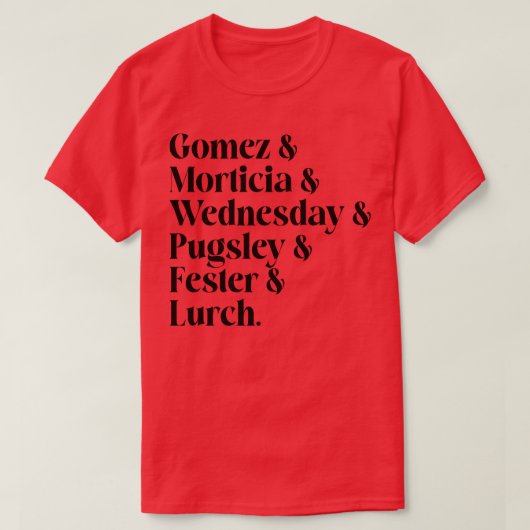 Mittwoch - Liste T-Shirt (Design vorne)