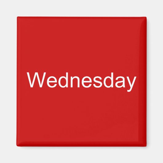 Mittwoch Magnet (Vorne)