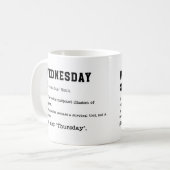 MITTWOCH Tasse - Funny Midweek Coffee Cup (Vorderseite Links)