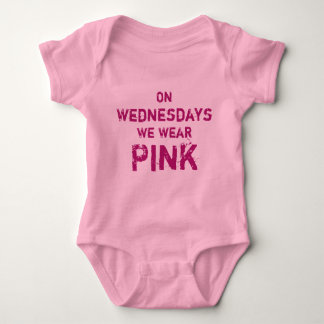 Mittwoch tragen wir Pink Baby Tutu Bodysuit Baby Strampler