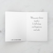 Mittwoch, Weiß und Blau Feiertagskarte (Innenseite)