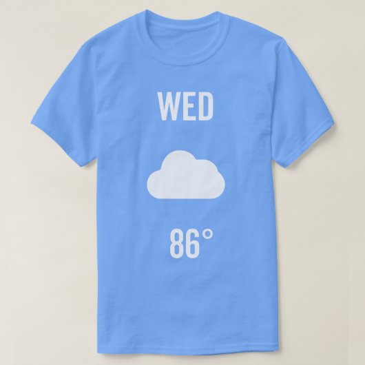 Mittwoch Wetterkostüm T-Shirt (Design vorne)
