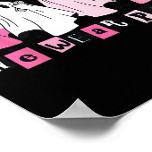 Mittwoch Wir tragen Niedliches Pink Ghost Hallowee Poster (Ecke)