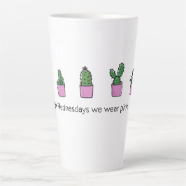 Mittwochs tragen wir rosa milchtasse