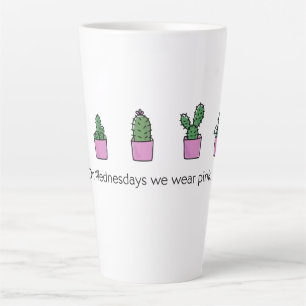 Mittwochs tragen wir rosa milchtasse