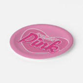 Mittwochs tragen wir rosa pappteller (Schrägansicht)