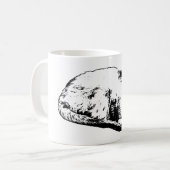 Mitwinterkatze in ruhiger Pose Kaffeetasse (Vorderseite Links)