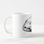 Mitwinterkatze in ruhiger Pose Kaffeetasse (Links)