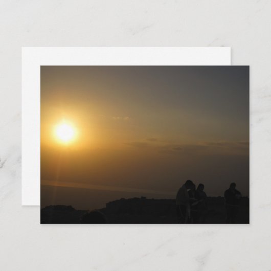 Mitzada Prayer Postkarte (Vorne/Hinten)