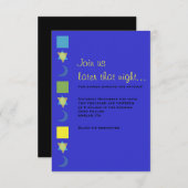 MITZVAH Bar Bat Mitzvah Empfang Card Einladung (Vorne/Hinten)