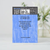 MITZVAH FASST REDEWENDUNGEN EINLADUNG (Stehend Vorderseite)