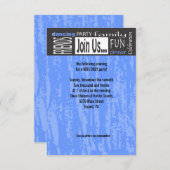 MITZVAH FASST REDEWENDUNGEN EINLADUNG (Vorne/Hinten)