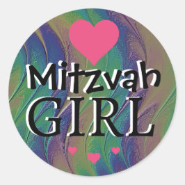 Mitzvah Girl Rainbow Sticker