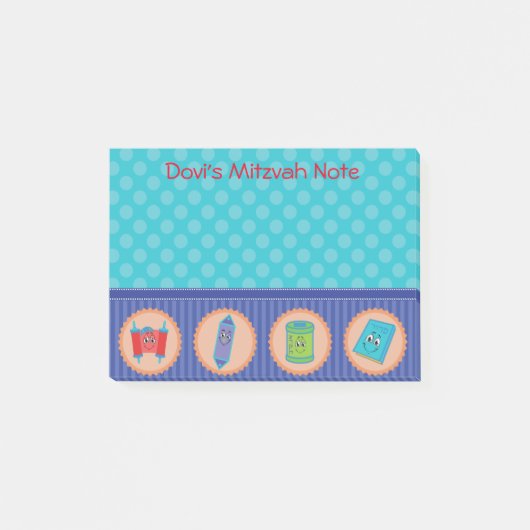 Mitzvah Note Post it Pad Post-it Klebezettel (Vorderseite)
