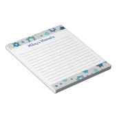 Mitzvah Notepad - Gray Star von David Notizblock (angewinkelt)