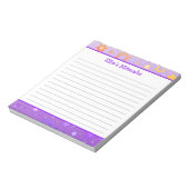 Mitzvah Notepad - Lila Star von David Notizblock (Rotiert)