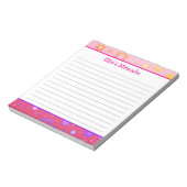 Mitzvah Notepad - Rosa Star von David Notizblock (Rotiert)