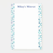 Mitzvah Notes - Navy Stars - Notes Post-it Klebezettel (Vorderseite)