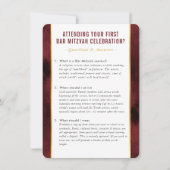 MITZVAH Service Info Fragen Beratung Einladung (Vorderseite)