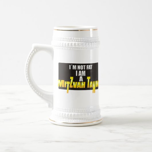 Mitzvah Tank Bierglas (Links)