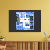 MITZVAH WORTER Bar Bat Mitzvah Unterschrift an Bor Leinwanddruck (Insitu (Wohnzimmer))