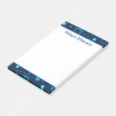 Mitzwa-Notizen - Blauer Davidstern Post-it Klebezettel (angewinkelt)