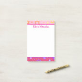 Mitzwa-Notizen - Rosa Davidstern Post-it Klebezettel (Auf Schreibtisch)